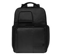Piquadro W129 Mochila de viaje Compartimento para portátil de 46 cm con pliegue de expansión negro