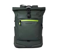 Piquadro - Water resistant roll top backpack for laptop 15-6 - Bags - Hombre - Verde - ONE SIZE -