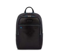 Piquadro Zaino Grande in Pelle per 15,60 pollici, Mochila Escolar Unisex Adulto, Nero, Talla única
