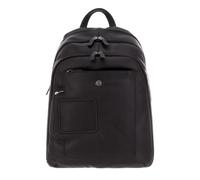 Piquadro Zaino In Pelle, Mochila Escolar Unisex Adulto, Moro