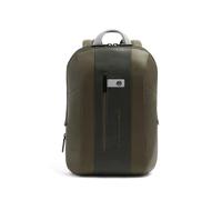 Piquadro Zaino Mochila urbana Piel natural 42 cm Compartimento para el portátil verde