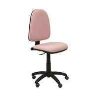 Piqueras y Crespo 04CP - Silla de Oficina ergonómica con Mecanismo de Contacto Permanente, Regulable en Altura y Ruedas de parquet, Color Rosa pálido