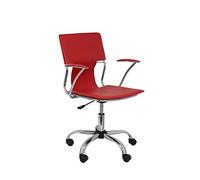 Piqueras y Crespo 214 - Silla de Oficina ergonómica con Brazos fijos, Regulable en Altura y giratoria 360º