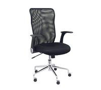 Silla Minaya respaldo malla negro asiento 3D negro