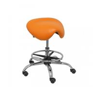 Piqueras y Crespo Alatoz Taburete Similpiel Naranja