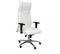 Albacete XL Sillón de dirección similpiel color blanco (CON ESPUMA VISCOELÁSTICA)(POSIBILIDAD ASIENTO A MEDIDA)