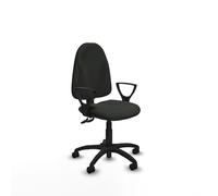 Piqueras y Crespo Algarra: Comoda Silla para Escritorio y Silla para computadora con Respaldo Regulable en Altura, Brazos fijos y Mecanismo de Contacto Permanente