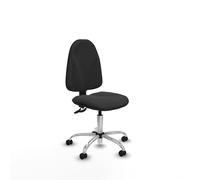 Piqueras y Crespo - Asiento Silla Oficina Algarra con Respaldo Regulable en Altura y Ajuste de Contacto Permanente, Ideal para alzador pies Escritorio y Comodidad.