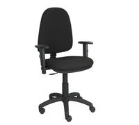Piqueras y Crespo Ayna - Silla de Oficina ergonómica con Mecanismo de Contacto Permanente y Regulable en Altura - Asiento y Respaldo tapizados en Tejido Bali Color Negro