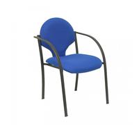 Piqueras y Crespo Hellin Pack 2 Sillas Chasis Negro Bali Azul