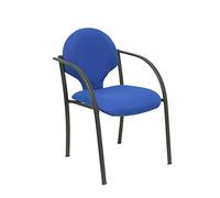 Piqueras y Crespo Hellin Pack 2 Sillas Chasis Negro Bali Azul