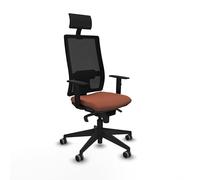 Piqueras y Crespo Horna: La Mejor Silla Programador con cabecero Fijo, Apoyo Lumbar 1D, Respaldo Regulable en Altura y Brazos 1D, Ideal para Trabajar en casa y estudiar, soporta hasta 120 Kg