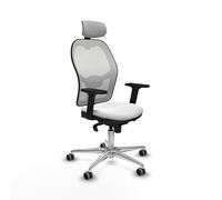 Piqueras y Crespo Jorquera: La Mejor Silla para estudiar y Trabajar con cabecero 2D, Apoyo Lumbar 1D, Respaldo Fijo, Brazos 2D, Mecanismo sincro 5 Posiciones, Ideal para 24 Horas de Uso y 120 Kg