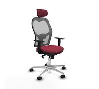 Piqueras y Crespo Jorquera: La Silla más cómoda para teletrabajo con Respaldo Fijo, cabecero 2D, Apoyo Lumbar 1D y Brazos 1D, Ideal para 24 Horas de Uso y hasta 120 Kg
