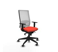 Piqueras y Crespo - Mejor Silla ergonómica Horna con Brazos 1D, Mecanismo sincro 5 Posiciones, Respaldo Regulable y Apoyo Lumbar para una Comodidad óptima en Oficina.