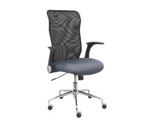 Piqueras y Crespo Minaya Silla Respaldo Malla Negro Asiento Bali Gris Oscuro