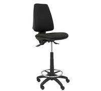 Piqueras y Crespo Modelo Elche Taburete asincro - Taburete ergonómico con Mecanismo asincro y Regulable en Altura - Asiento y Respaldo tapizados en Tejido Bali Color Negro.