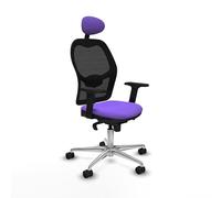 Piqueras y Crespo Modelo Jorquera: La Mejor Silla ergonómica para Oficina con cabecero Fijo, Apoyo Lumbar 1D, Respaldo Fijo y Brazos 2D en Color Atractivo