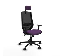 Piqueras y Crespo Modelo Mardos: La Mejor opción en sillería de Oficina con Respaldo Fijo, Apoyo Lumbar L1D, cabecero CAB2D y Brazos 1D, Ideal para 8 Horas de Uso y 120 Kg