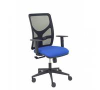 Piqueras y Crespo Motilla Silla Malla Brazo Regulable Negra Asiento Bali Azul