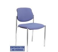 Silla fija Styl bali azul claro chasis cromo