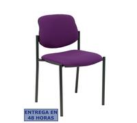 PIQUERAS Y CRESPO NOWY STYL Silla fija Styl bali morado chasis negro
