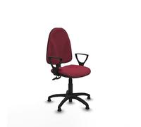 Piqueras y Crespo Optimiza tu Espacio de Trabajo con la Silla de Oficina Algarra, Ideal para 4-6 Horas de Uso, con Respaldo Regulable en Altura y Brazos fijos, Peso máximo de 100 Kg