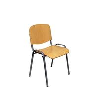 Piqueras y Crespo Pack 4 SILLAS GOLOSALVO Madera Haya Sillería, Acacia, Beige, One Size