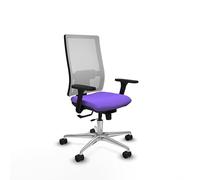 Piqueras y Crespo Silla Adaptada Horna para Oficina estática con Respaldo Regulable en Altura, Brazos 3D, Apoyo Lumbar 1D, Mecanismo Sincro/Traslack, Color Atractivo