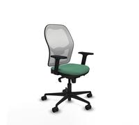 Piqueras y Crespo Silla Alta cajero Jorquera ergonómica para computación, cómoda para Trabajar, con Respaldo Fijo, Apoyo Lumbar 1D, Brazos 2D, Mecanismo sincro 5 Posiciones, 120 Kg, 8 Horas