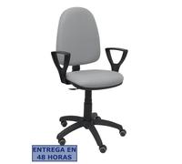 PIQUERAS Y CRESPO Silla Aýna bali gris claro brazos fijos ruedas de parque