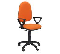 Piqueras y Crespo Silla AYNA Bali Naranja Claro con Brazos Oficina, Acacia, One Size