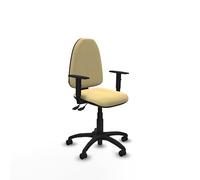 Piqueras y Crespo Silla Aýna operativa ergonómica hasta 100 Kilos, Ideal para Adolescentes y Personas Altas, con Respaldo Regulable en Altura y Brazos 1D