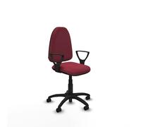 Piqueras y Crespo Silla Aýna operativa para 4-6 Horas de Uso, con Respaldo Regulable en Altura, Brazos fijos y Mecanismo de Contacto Permanente, Ideal para recepciones y escritorios