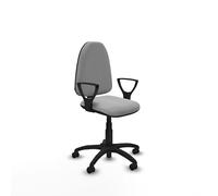 Piqueras y Crespo Silla Aýna para Trabajar en Espacios pequeños, económica y Adecuada para teletrabajo hasta 100kg con Respaldo Regulable en Altura y Brazos fijos