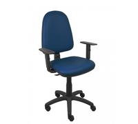 PIQUERAS Y CRESPO - Silla Ayna similpiel marino brazos regulables