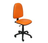 Ayna Silla con mecanismo de contacto permanente y tejido similpiel color naranja