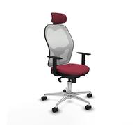 Piqueras y Crespo Silla de Escritorio Jorquera operativa reclinable con cabecero 2D, Apoyo Lumbar 1D, Respaldo Fijo, Brazos 1D, Mecanismo sincro 5 Posiciones, 120 Kg, 24 Horas, Color Atractivo