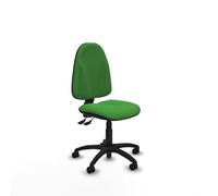 Piqueras y Crespo - Silla de Escritorio Madera con Ruedas Algarra, operativa, Respaldo Regulable en Altura, Mecanismo asincro, Ideal para Oficina y Estudiantes.