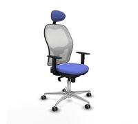 Piqueras y Crespo Silla de Escritorio para Mujer Jorquera ergonómica Bonita con Respaldo Fijo, cabecero Fijo, Apoyo Lumbar 1D, Brazos 1D, Mecanismo sincro 5 Posiciones, 120 Kg, 8 Horas
