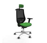 Piqueras y Crespo Silla de Escritorio Plegable Mardos con reposapies, Respaldo Fijo, Brazos 2D, cabecero 2D y Apoyo Lumbar 1D, Ideal para 24 Horas de Uso y Peso máximo de 120 Kg