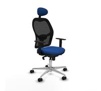 Piqueras y Crespo Silla de Oficina Bonita Jorquera ergonómica con Respaldo Fijo, cabecero Fijo, Apoyo Lumbar 1D, Brazos 1D, Mecanismo sincro 5 Posiciones, para Uso de 8 Horas y Peso máximo de 120 Kg