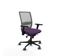 Piqueras y Crespo Silla de Oficina ergonómica Haches con Brazos 3D, Mecanismo sincro 5 Posiciones, Apoyo Lumbar L1D y Respaldo Fijo, Ideal para 8 Horas de Uso y Peso máximo de 100 Kg