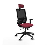 Piqueras y Crespo Silla de Oficina Horna con Respaldo Regulable en Altura, Brazos 1D, cabecero 2D y Apoyo Lumbar 1D en Color Atractivo, Ideal para tareas en casa y Empresas
