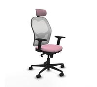 Piqueras y Crespo Silla de Oficina Jorquera cómoda y Bonita con Respaldo Fijo, cabecero 2D, Apoyo Lumbar 1D, Brazos 2D, Mecanismo sincro 5 Posiciones, para Uso 24 Horas y Peso máximo de 120 Kg