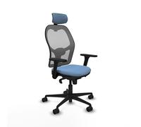 Piqueras y Crespo Silla de Oficina Jorquera con Brazos 3D, cabecero 2D, Apoyo Lumbar 1D y Respaldo Fijo en Color Atractivo, Ideal para Personas Altas y mesas Altas