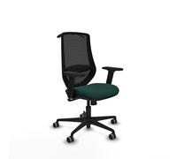 Piqueras y Crespo Silla de Oficina Mardos con reposapies, Ideal para Mujer, Plegable y Minimalista, Respaldo Fijo, Apoyo Lumbar 1D, Mecanismo sincro 4 Posiciones, 120 Kg, 8 Horas de Uso