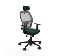 Piqueras y Crespo Silla de Oficina Plegable Jorquera con Brazos 1D, Respaldo Fijo, cabecero 2D, Apoyo Lumbar 1D, Mecanismo sincro 5 Posiciones, para Uso 24 Horas y Peso máximo de 120 Kg