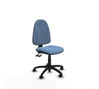 Piqueras y Crespo - Silla de Oficina tapizada Algarra, operativa, cómoda y Barata, Respaldo Regulable en Altura, Mecanismo asincro, sin cabecero.