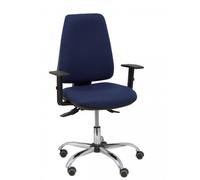 Elche S 24 horas Silla con mecanismo asincro y tejido BALI color azul marino Brazos regulables Espuma viscoelástica